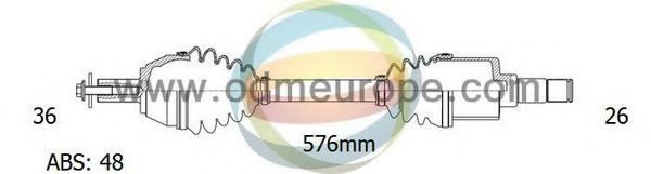 Приводной вал ODM-MULTIPARTS 18-151171
