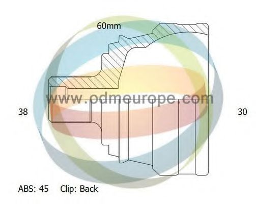 Шарнирный комплект, приводной вал ODM-MULTIPARTS 12-211748