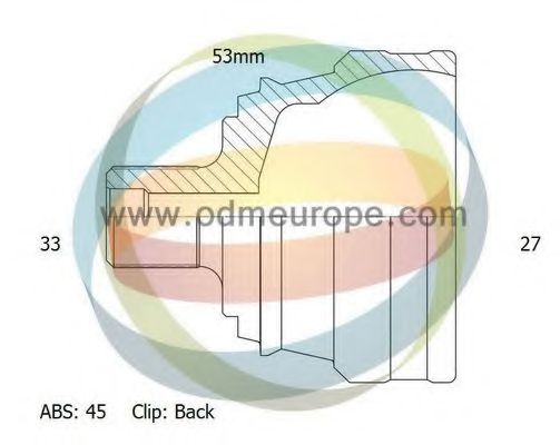 Шарнирный комплект, приводной вал ODM-MULTIPARTS 12-211694