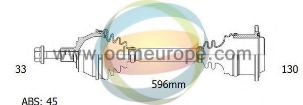 Приводной вал ODM-MULTIPARTS 18-211621