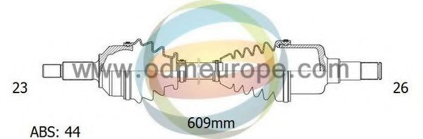 Приводной вал ODM-MULTIPARTS 18-291471