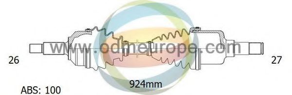 Приводной вал ODM-MULTIPARTS 18-041012