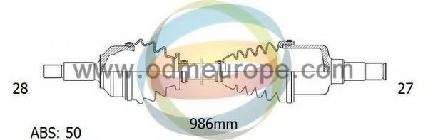 Приводной вал ODM-MULTIPARTS 18-041181