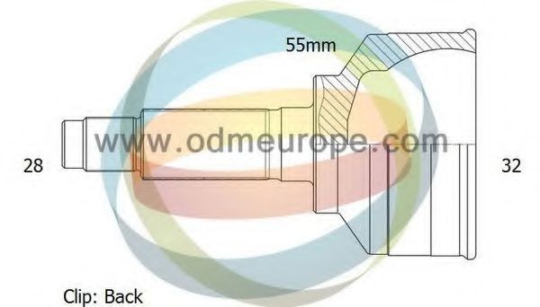 Шарнирный комплект, приводной вал ODM-MULTIPARTS 12-271605