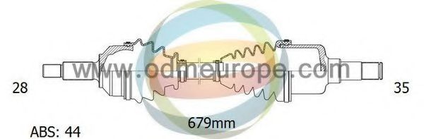 Приводной вал ODM-MULTIPARTS 18-051151