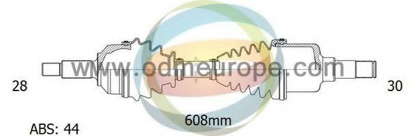 Приводной вал ODM-MULTIPARTS 18-051381