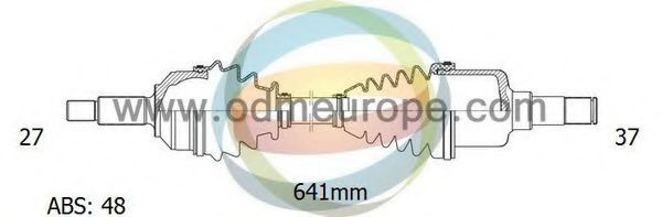 Приводной вал ODM-MULTIPARTS 18-161131