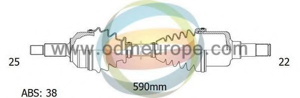 Приводной вал ODM-MULTIPARTS 18-081811