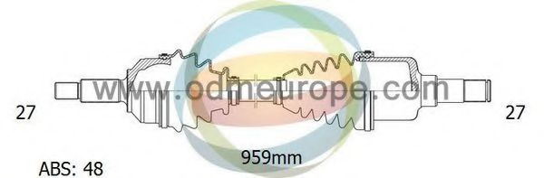 Приводной вал ODM-MULTIPARTS 18-122221