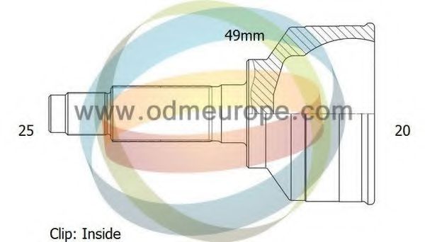 Шарнирный комплект, приводной вал ODM-MULTIPARTS 12-300736