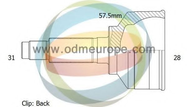 Шарнирный комплект, приводной вал ODM-MULTIPARTS 12-011964