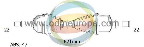 Приводной вал ODM-MULTIPARTS 18-001551