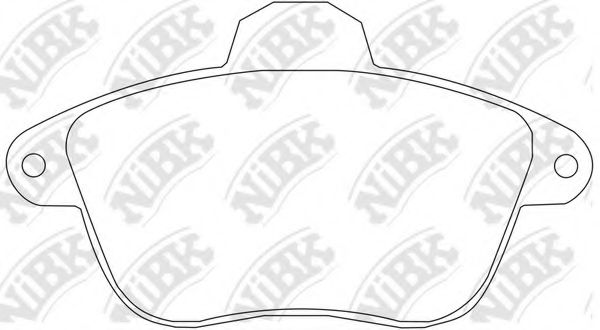 Комплект тормозных колодок, дисковый тормоз NiBK PN0273