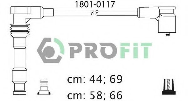 Комплект проводов зажигания PROFIT 1801-0117