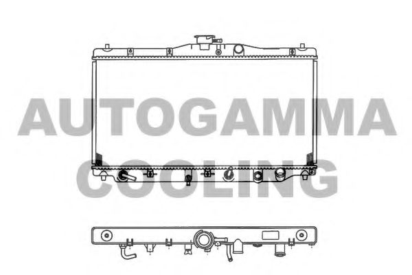 Радиатор, охлаждение двигателя AUTOGAMMA 100404