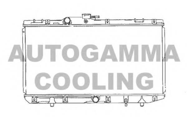 Радиатор, охлаждение двигателя AUTOGAMMA 101278