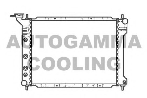 Радиатор, охлаждение двигателя AUTOGAMMA 101984