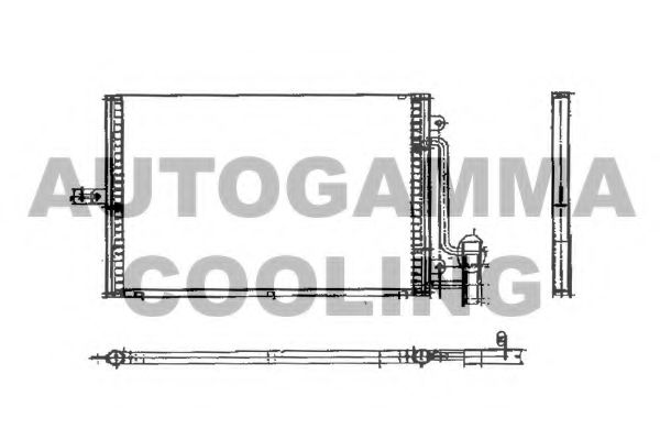 Конденсатор, кондиционер AUTOGAMMA 102755