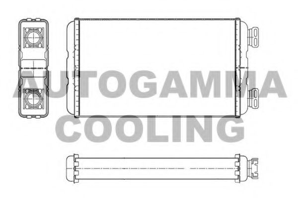 Теплообменник, отопление салона AUTOGAMMA 104616
