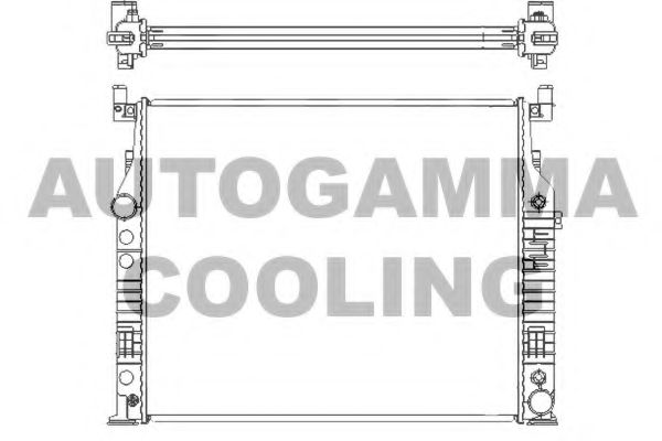 Радиатор, охлаждение двигателя AUTOGAMMA 105169