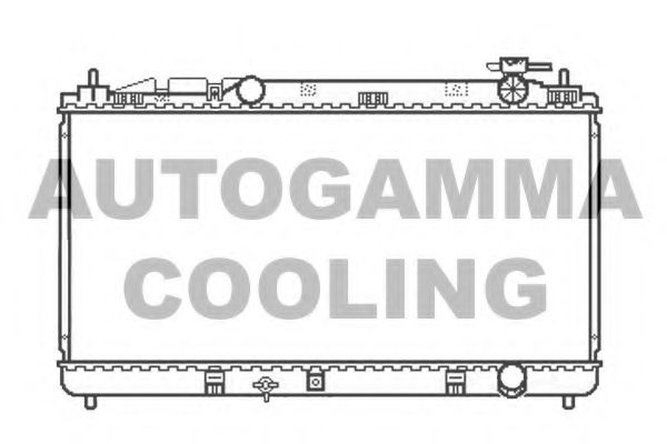 Радиатор, охлаждение двигателя AUTOGAMMA 105922