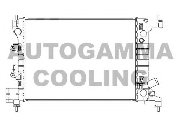 Радиатор, охлаждение двигателя AUTOGAMMA 105936