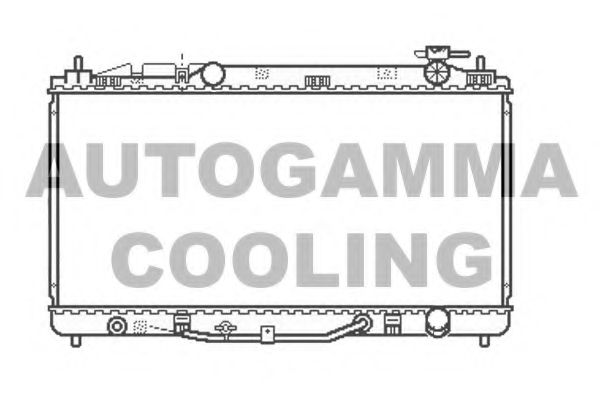 Радиатор, охлаждение двигателя AUTOGAMMA 107061