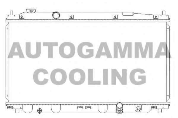 Радиатор, охлаждение двигателя AUTOGAMMA 107218