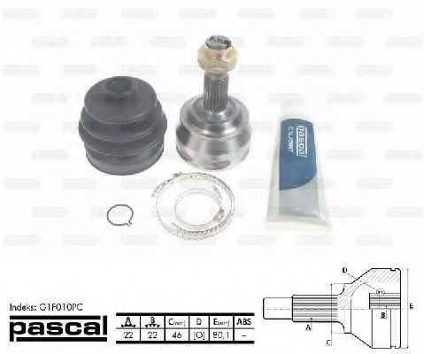 Шарнирный комплект, приводной вал PASCAL G1F010PC