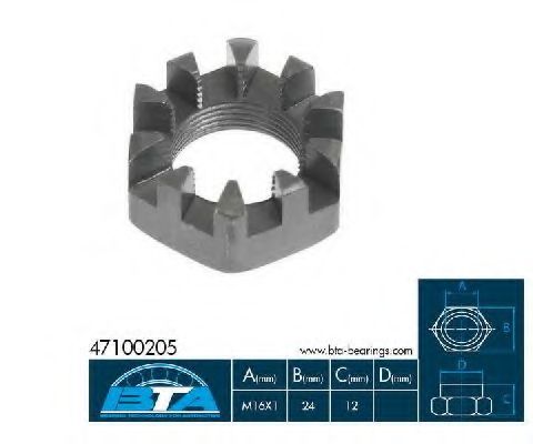 Гайка, шейка оси FEBI BILSTEIN 2817