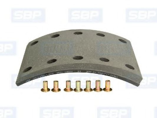 Комплект тормозных башмаков, барабанные тормоза SBP 07-L19032-N10