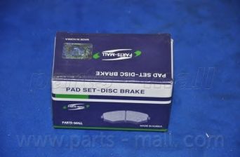 Комплект тормозных колодок, дисковый тормоз PARTS-MALL PKB-016