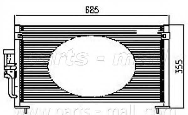 Конденсатор, кондиционер PARTS-MALL PXNCG-004