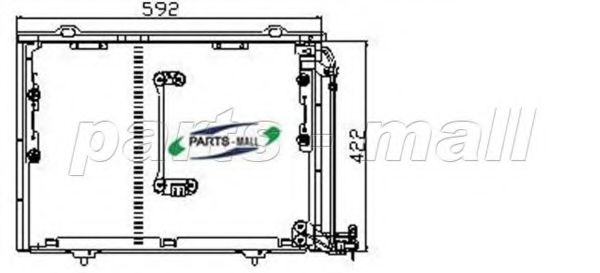 Конденсатор, кондиционер PARTS-MALL PXNCR-004