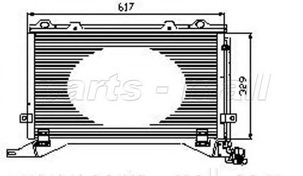 Конденсатор, кондиционер PARTS-MALL PXNCR-011
