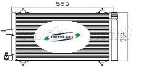 Конденсатор, кондиционер PARTS-MALL PXNCX-010Z