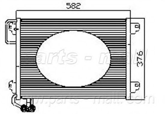 Конденсатор, кондиционер PARTS-MALL PXNCX-065Y