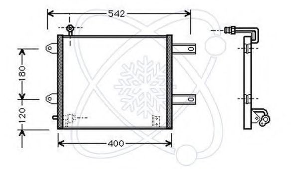 Конденсатор, кондиционер ELECTRO AUTO 30A0025