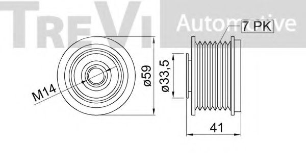 Механизм свободного хода генератора BERTOLOTTI 106151