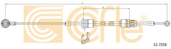 Трос, ступенчатая коробка передач COFLE 12.7258