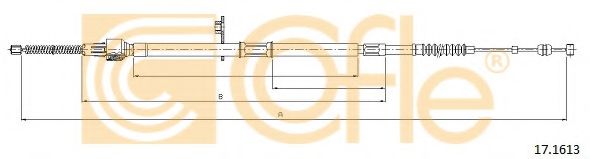Трос, стояночная тормозная система COFLE 17.1613