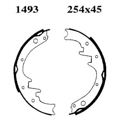 Комплект тормозных колодок BSF 01493