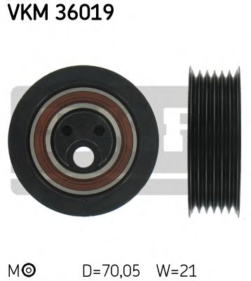 Натяжной ролик, поликлиновой  ремень SKF VKM 36019
