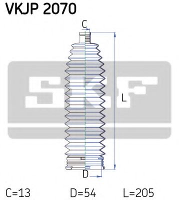 Комплект пылника, рулевое управление SKF VKJP 2070