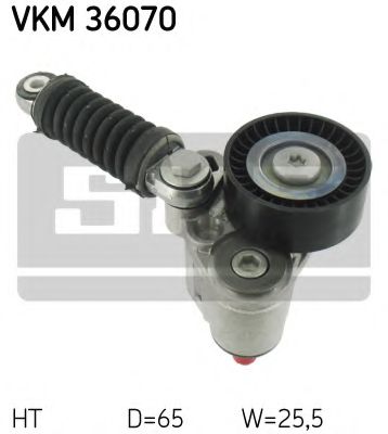 Натяжной ролик, поликлиновой  ремень SKF VKM 36070
