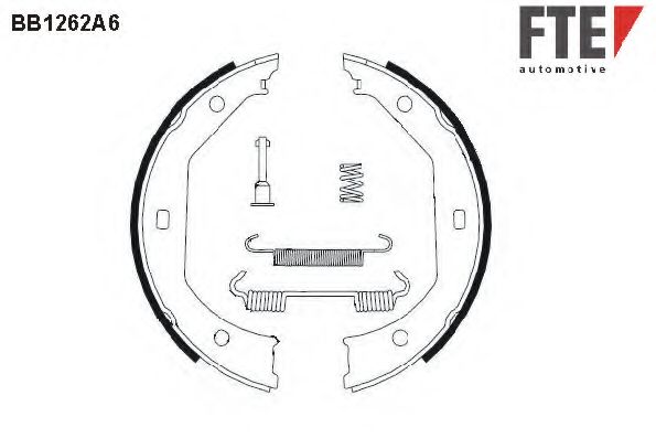 Комплект тормозных колодок, стояночная тормозная система FTE BB1262A6