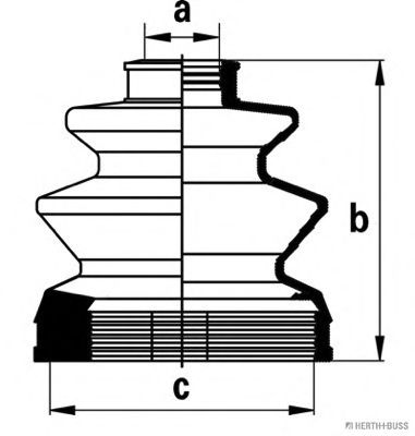 Комплект пылника, приводной вал HERTH+BUSS JAKOPARTS J2885010