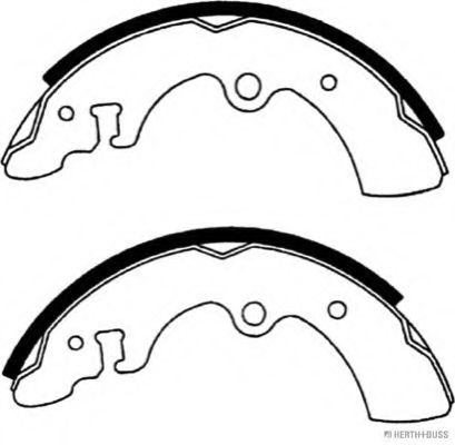 Комплект тормозных колодок HERTH+BUSS JAKOPARTS J3501001