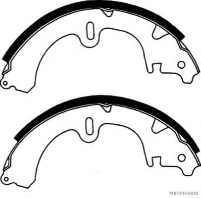 Комплект тормозных колодок HERTH+BUSS JAKOPARTS J3502001