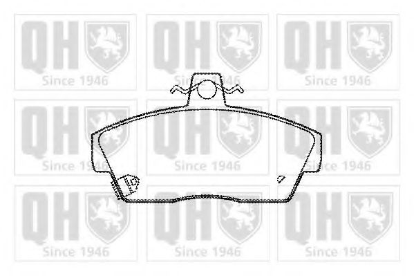 Комплект тормозных колодок, дисковый тормоз QUINTON HAZELL BP491